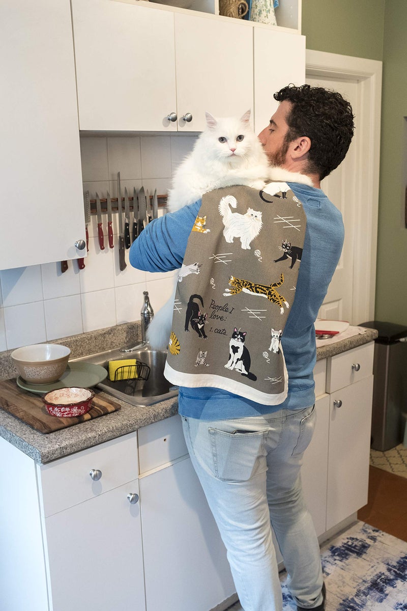 Blue Q People I Love: Cats. Dish Towel - Funny Kitchen Towels, 100% Cotton, Durable, Soft & Super Absorbent, Machine Washable, Screen-Printed, Vibrant Colors, Functional Gift Ideas, Size 28" x 21" - Image 3